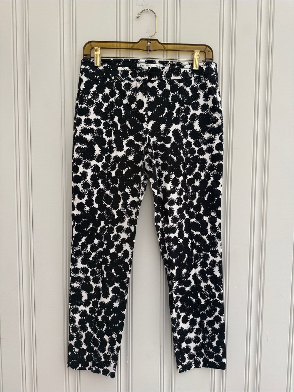 Trina Turk Black and White Skinny Pants